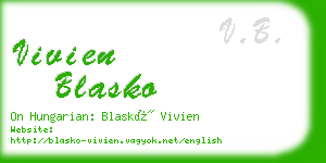 vivien blasko business card